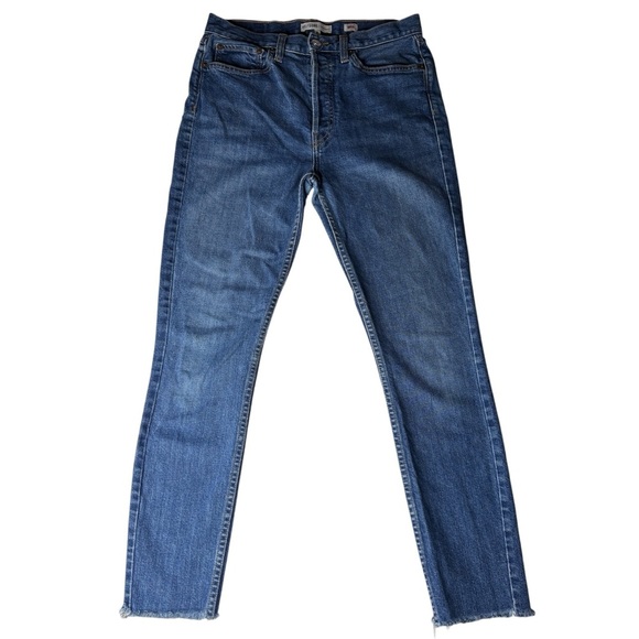 RE/DONE | Originals High Rise Straight Leg Jeans | Medium Wash | Size 29 - Picture 1 of 8